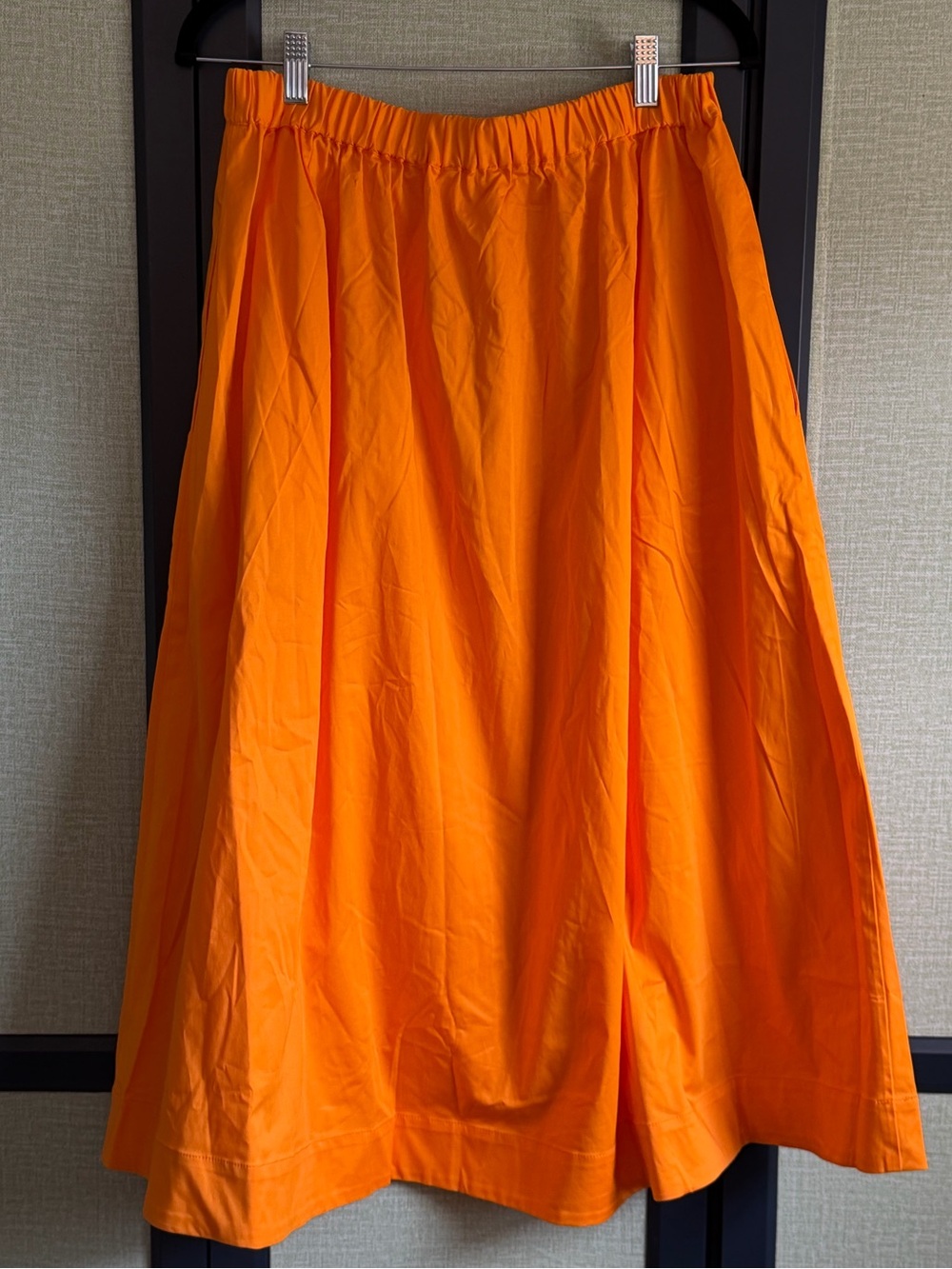 For Love and Lemons Clementine A-Line Midi Skirt in Orange, NWT, Size M - Picture 3 of 8